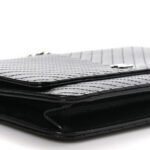 Caviar Chevron Quilted Wallet On Chain WOC Black - Image 10