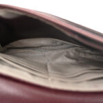 Caviar Half Moon Wallet On Chain WOC Bordeaux - Image 4
