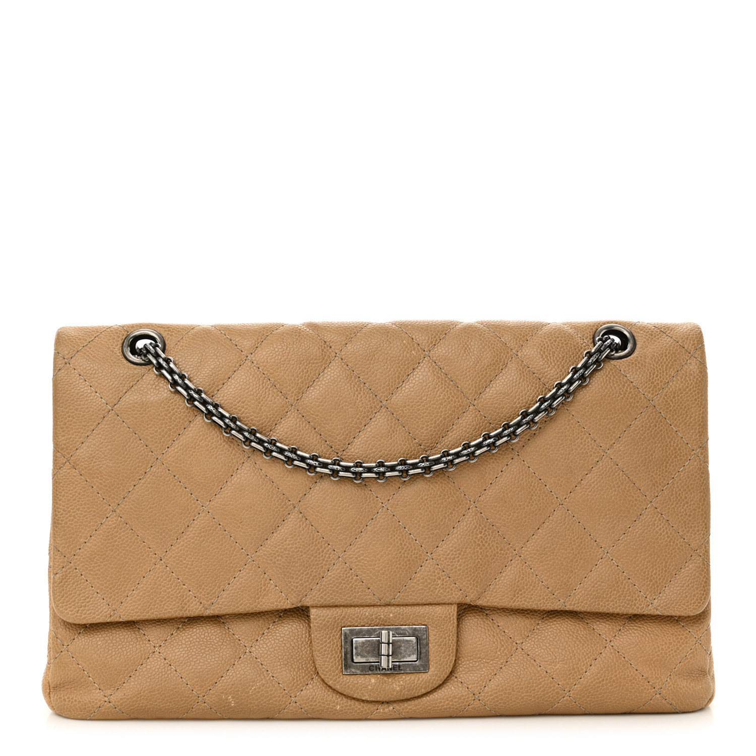 Caviar Quilted 2.55 Reissue 227 Flap Beige13 Caviar Quilted 2.55 Reissue 227 Flap Beige - Image 1