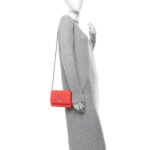 Caviar Quilted Bow Wallet On Chain WOC Orange - Image 2