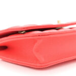 Caviar Quilted Bow Wallet On Chain WOC Orange - Image 8