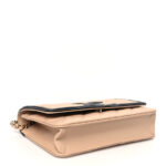 Caviar Quilted CC Filigree Wallet On Chain WOC Beige Black - Image 5