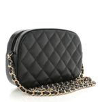 Caviar Quilted Chain Camera Bag Black - Image 3