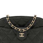 Caviar Quilted Chain Camera Bag Black - Image 11