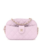 Caviar Quilted Chain Camera Bag Light Purple - Image 10