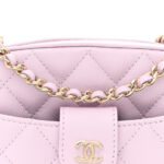 Caviar Quilted Chain Camera Bag Light Purple - Image 6