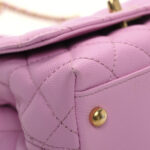 Caviar Quilted Extra Mini Coco Chain Handle Flap Pink - Image 11