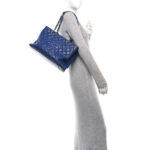 Caviar Quilted Grand Shopping Tote GST Blue - Image 2
