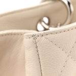 Caviar Quilted Grand Shopping Tote GST White - Image 3