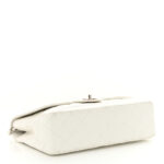 Caviar Quilted Jumbo Single Flap White - Image 6