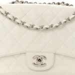 Caviar Quilted Jumbo Single Flap White - Image 10
