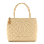 Caviar Quilted Medallion Tote Light Beige - Image 12