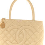 Caviar Quilted Medallion Tote Light Beige - Image 7