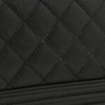Caviar Quilted Small Boy Flap Black - Image 9