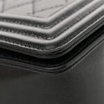 Caviar Quilted Small Boy Flap Black - Image 10