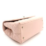 Caviar Quilted Small Coco Handle Flap Light Pink - Image 8