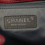 Caviar Quilted Vertical Grand Shopping Tote GST Red - Image 7