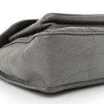 Crinkled Calfskin Matelasse Monogram Medium Niki Chain Satchel Fog - Image 10