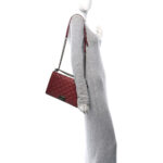 Crumpled Lambskin New Medium Studded Boy Flap Red - Image 2