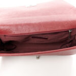 Crumpled Lambskin New Medium Studded Boy Flap Red - Image 5