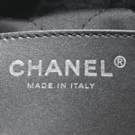 Denim Quilted Floral Print Mini Chanel 22 Black Grey - Image 6