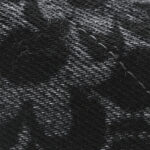 Denim Quilted Floral Print Mini Chanel 22 Black Grey - Image 7