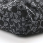 Denim Quilted Floral Print Mini Chanel 22 Black Grey - Image 9