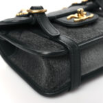 Denim Quilted Mini Flap Grey - Image 5