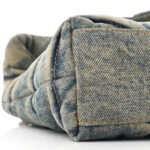 Denim Quilted Toy Loulou Puffer Monogram Chain Satchel Blue Cinnamon - Image 10