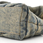 Denim Quilted Toy Loulou Puffer Monogram Chain Satchel Blue Cinnamon - Image 11
