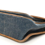 Denim Suede Monogram Medium Niki Chain Satchel Blue Cinnamon - Image 11