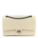 Distressed Patent Quilted 2.55 Reissue 226 Flap Ivory - Image 13