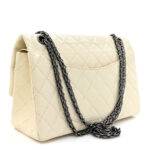 Distressed Patent Quilted 2.55 Reissue 226 Flap Ivory - Image 3