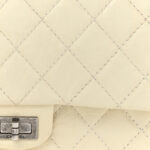 Distressed Patent Quilted 2.55 Reissue 226 Flap Ivory - Image 8
