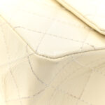 Distressed Patent Quilted 2.55 Reissue 226 Flap Ivory - Image 11