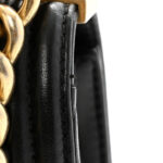 Fabric Chevron Braided Medium Boy Flap Black White - Image 12