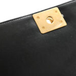 Fabric Chevron Braided Medium Boy Flap Black White - Image 13