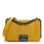 Galuchat Stingray Small Boy Flap Yellow