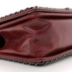 Glazed Calfskin Quilted Medium Boy Chained Flap Bordeaux - Image 7