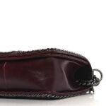 Glazed Calfskin Quilted Medium Boy Chained Flap Bordeaux - Image 9