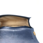Glazed Calfskin Quilted Medium Boy Flap Blue - Image 11