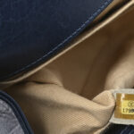 Glazed Calfskin Quilted Medium Boy Flap Blue - Image 4