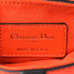 Goatskin Micro Saddle Bag With Strap Bright Orange - Image 9