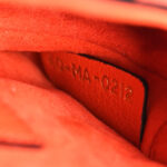 Goatskin Micro Saddle Bag With Strap Bright Orange - Image 10
