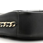 Goatskin Quilted Small Casual Trip Camera Case Black - Image 8