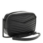 Grain De Poudre Matelasse Monochrome Monogram Mini Lou Camera Bag Black - Image 3