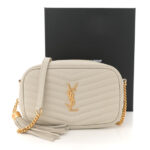 Grain De Poudre Matelasse Monogram Mini Lou Camera Bag Crema Soft - Image 5