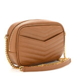 Grain De Poudre Matelasse Monogram Mini Lou Camera Bag Dark Natural - Image 3