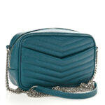 Grain De Poudre Matelasse Monogram Mini Lou Camera Bag Petrol Green - Image 7