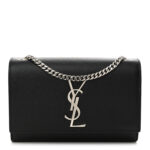 Grain De Poudre Small Monogram Kate Satchel Black
